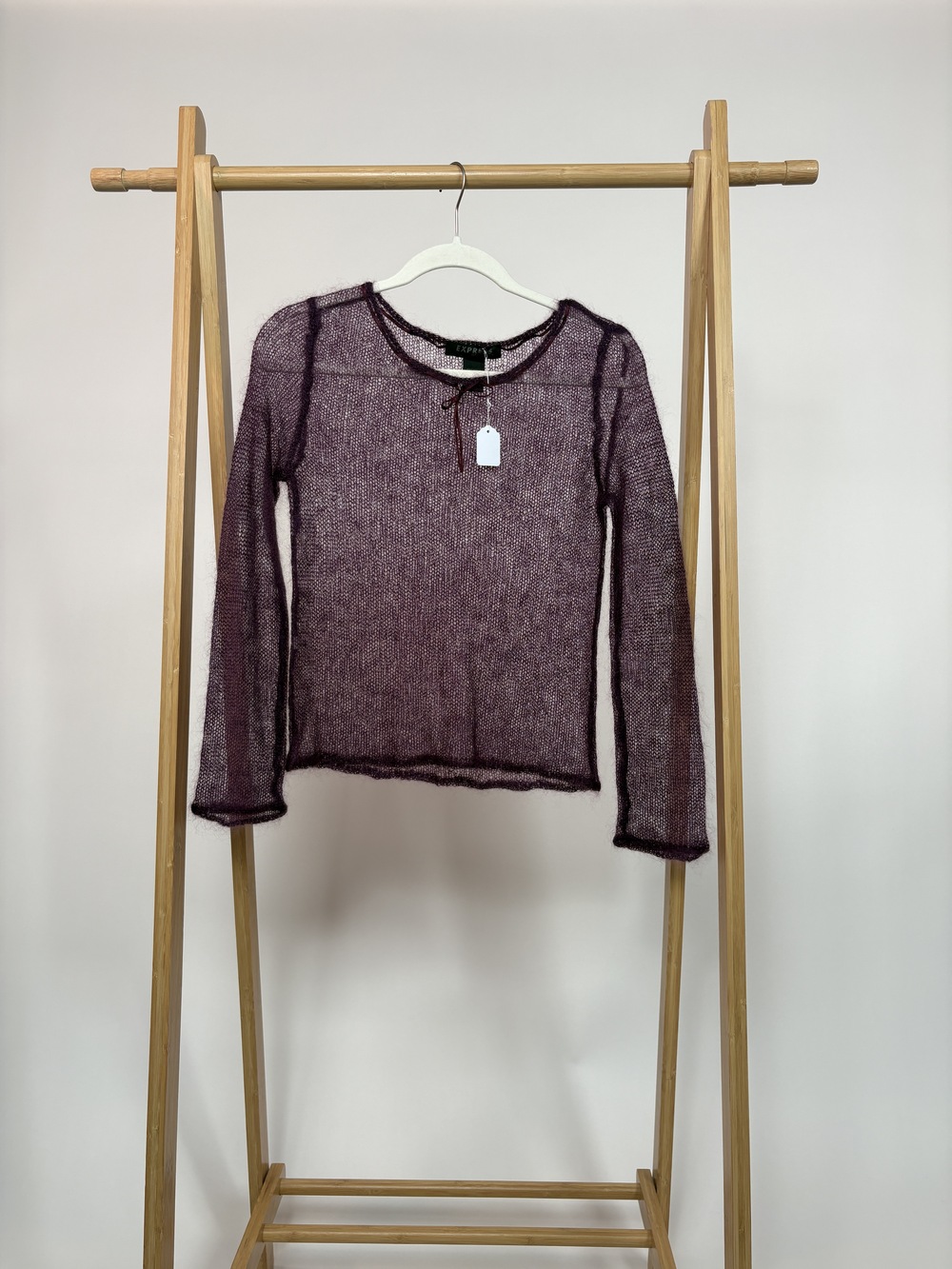 PF-1418 Express Purple Mohair Knit Top